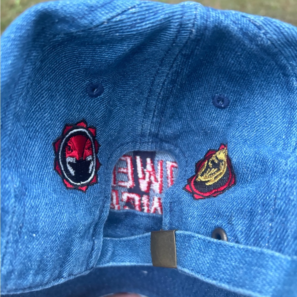 Power Ranger Denim Hat - Blue with Red Logo (Red Power Ranger) - Picture 7 of 15
